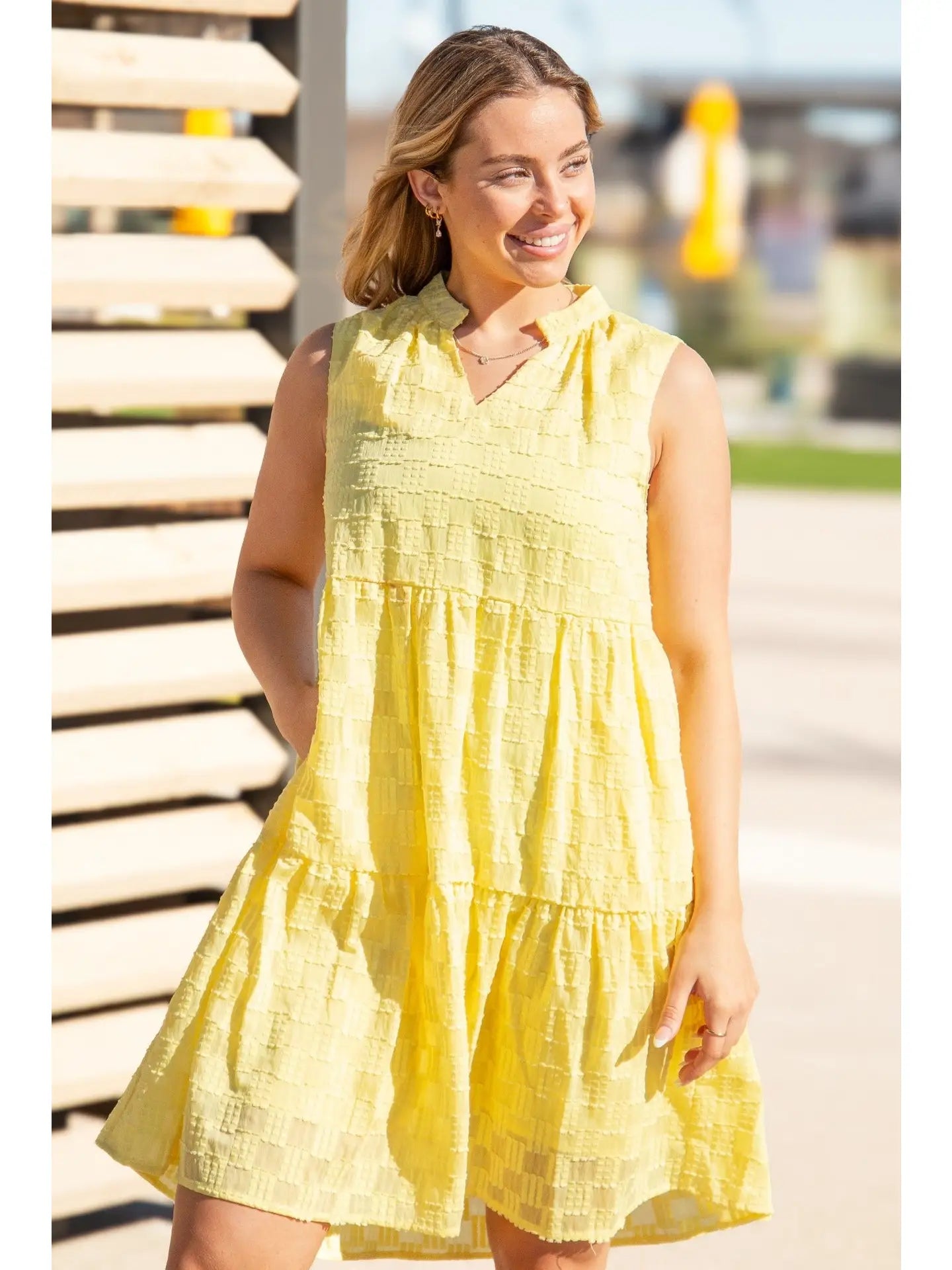 Sleeveless Tiered Dress