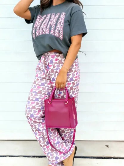 Mama Camo Graphic Tee and Pant Set
