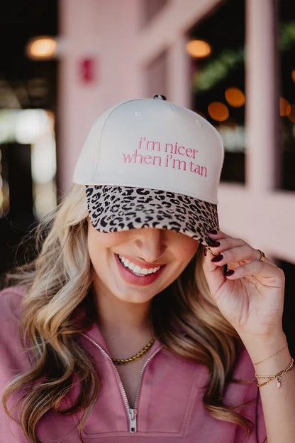 "I'm Nicer When I'm Tan" Two Tone Hat
