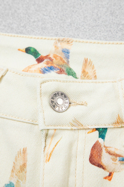 Western Mallard Cuffed Hem Shift Jeans