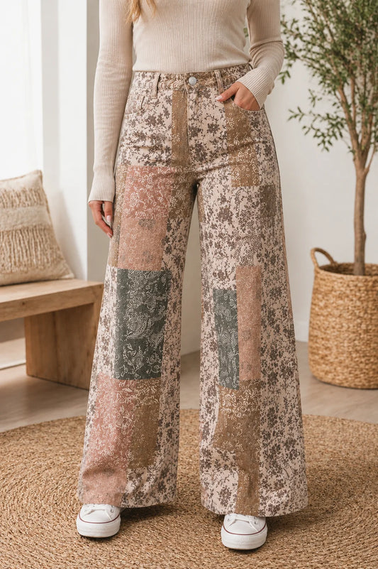 fall patchwork jeans