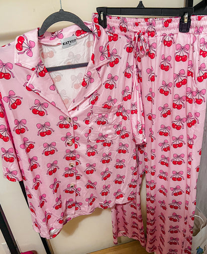 Cherry Pajama Set