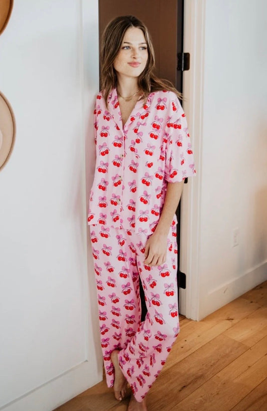 Cherry Pajama Set