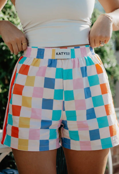 Checkered Boxer Shorts
