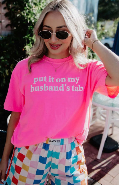 Put It On My Husband's Tab Graphic Tee