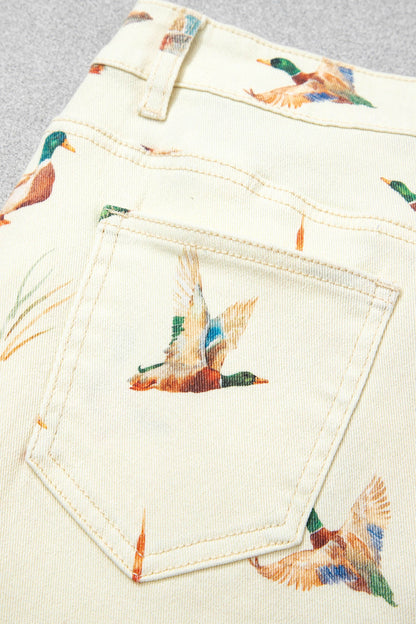 Western Mallard Cuffed Hem Shift Jeans
