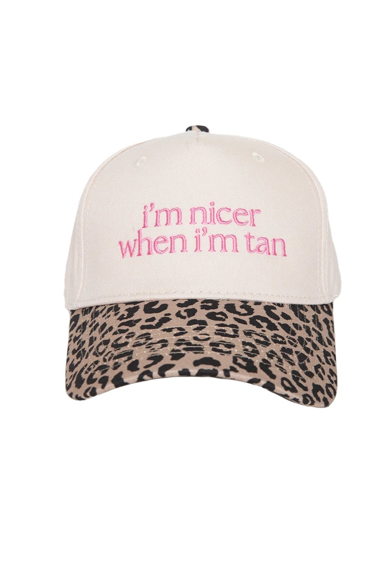 "I'm Nicer When I'm Tan" Two Tone Hat